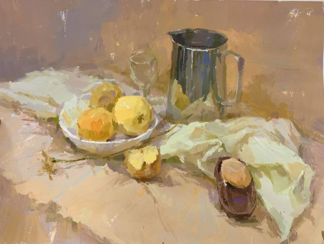 色彩静物作品