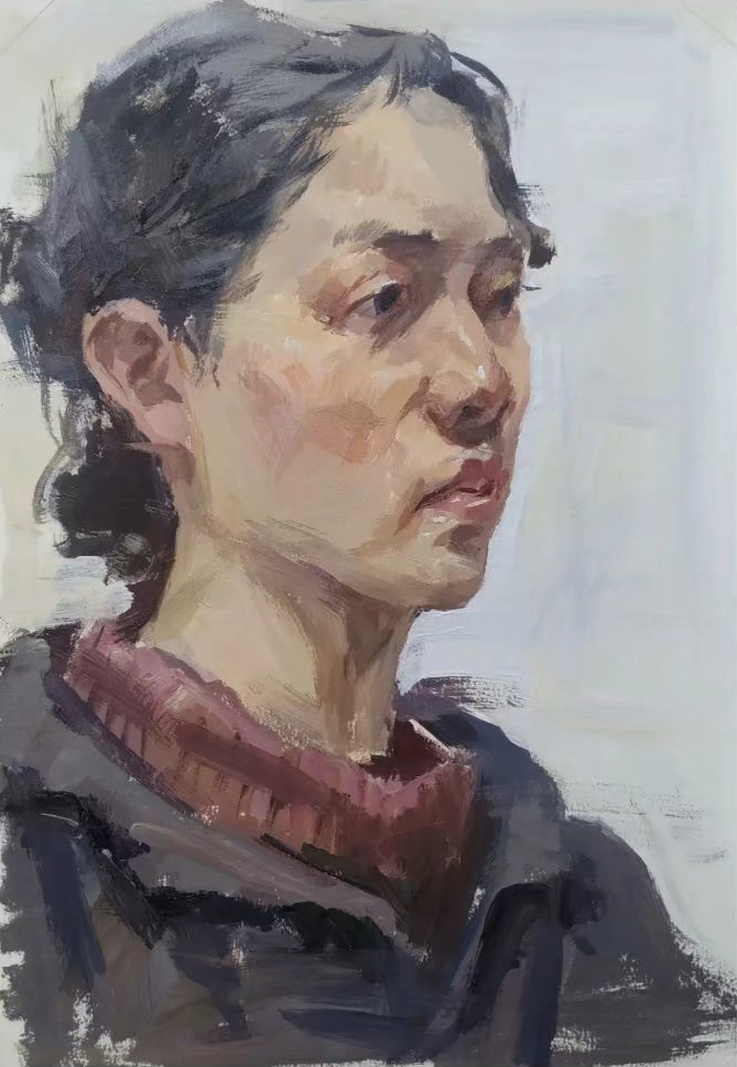 厚一优秀学员校藏作品-色彩头像