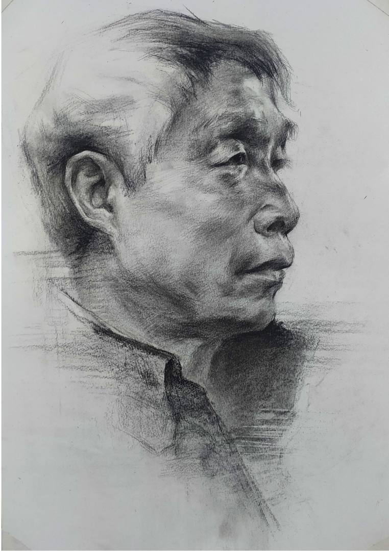 厚一优秀学员校藏作品-素描头像