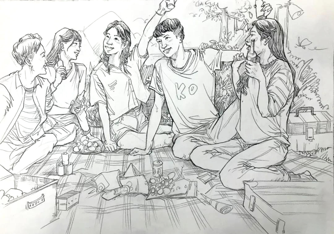 厚一优秀学员校藏作品-场景速写