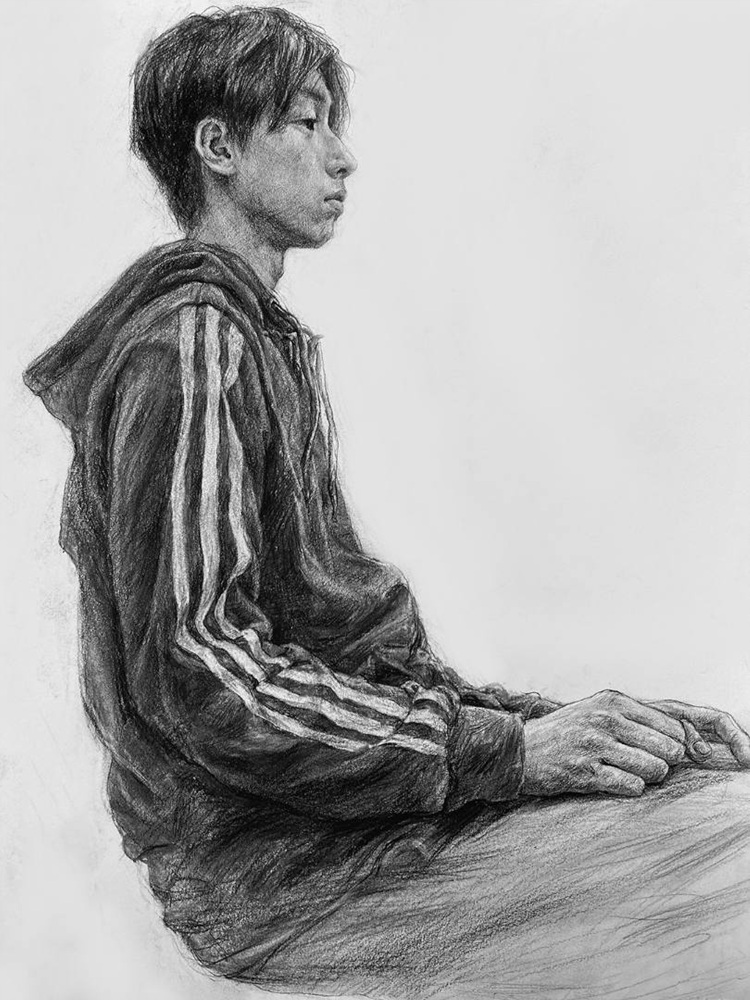 厚一优秀学员校藏作品-半身像